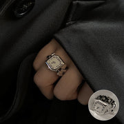 Women's Korean-style Retro Exaggerated Geometry Ring – Stylish Gifts — 4