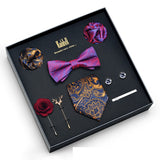 Eight Piece Tie Square Bow Tie Brooch – Jewelry Gift Ideas — 13