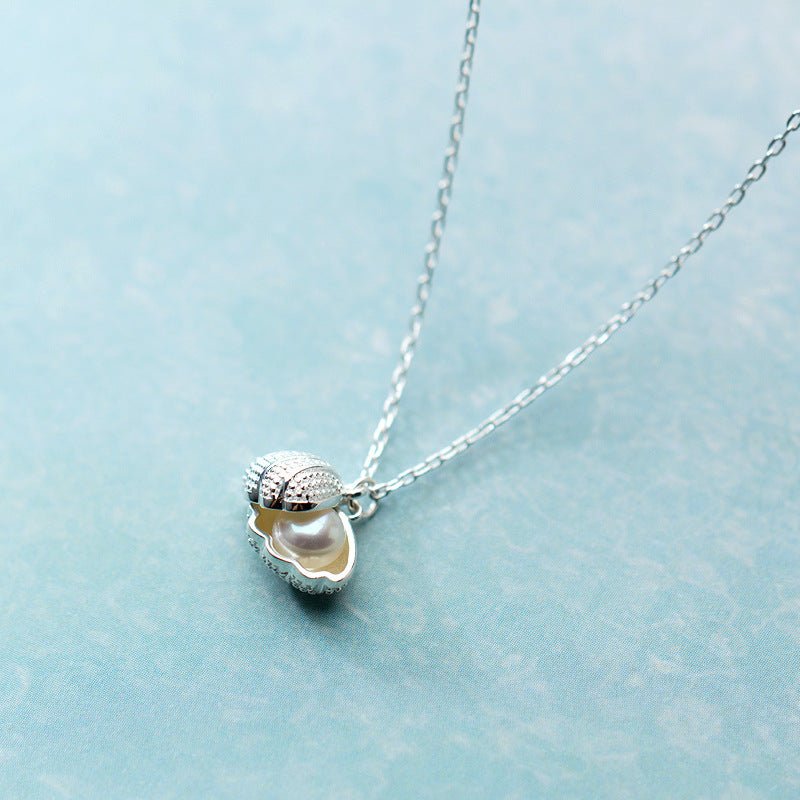 Personalized Simple S925 Silver Shell Necklace – Jewelry Gift Ideas — 1