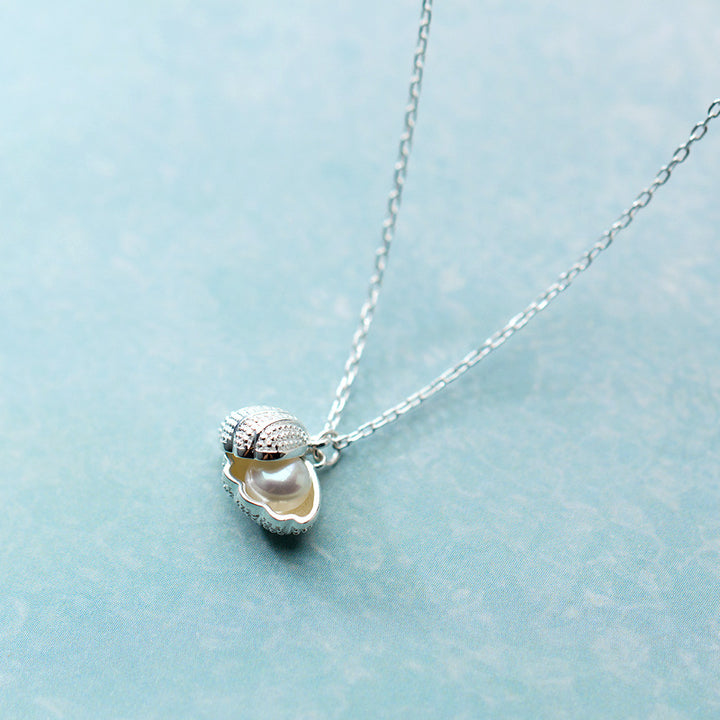 Personalized Simple S925 Silver Shell Necklace – Jewelry Gift Ideas — 1