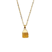 Cut Natural Necklace With Original Stone Pendant – Jewelry Gift Ideas — 6