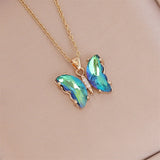 Gradient Butterfly Necklace Women's Fashion – Jewelry Gift Ideas — 2