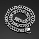 13mm Cuban Link Chain Spring Release Buckle Alloy – Jewelry Gift Ideas — 14