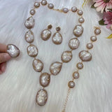 Pearl Necklace Ring Suit Bride Ornament – Gifts for Couples — 1