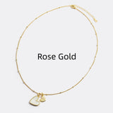 Personalized First Heart-shaped Bead Necklace – Jewelry Gift Ideas — 2