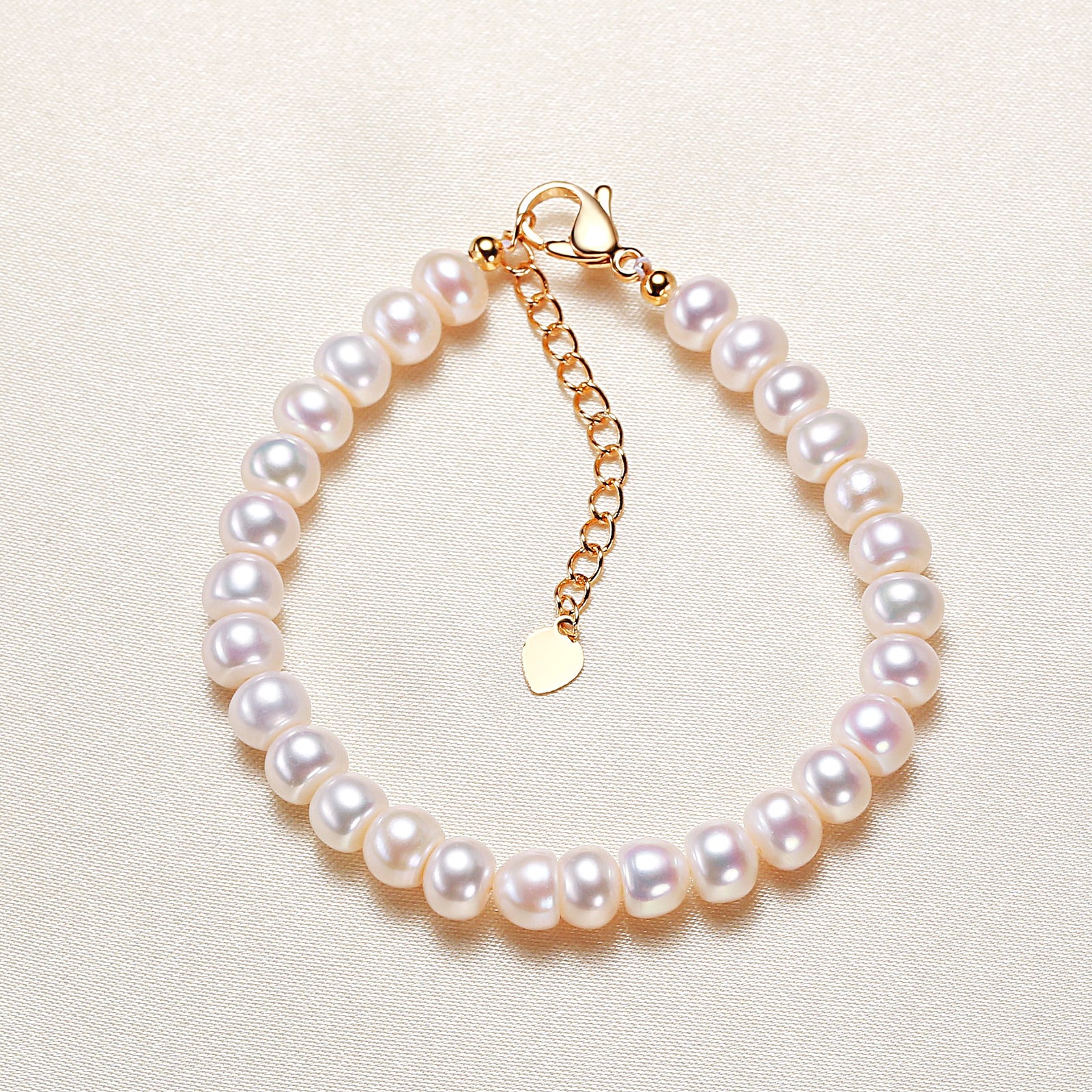 Freshwater Pearl Plain White Bracelet – Jewelry Gift Ideas — 1