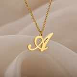 Stainless Steel 26 English Letter Necklace – Jewelry Gift Ideas — 4