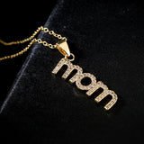 18K Copper Plated Zircon MOM Pendant Necklace – Jewelry Gift Ideas — 2