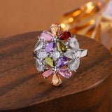 Colorful Zircon Ring AAA Zircon Ring – Meaningful Gifts — 5
