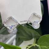 Super Diamond Earrings S925 Silver Needle Flower – Everyday Gifts — 2
