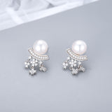 Korean Style Long Snowflake Earrings – Stylish Gifts — 3