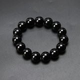 Obsidian Bracelet Beaded Round Beads Obsidian – Jewelry Gift Ideas — 3