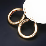 Alloy Hoop Earrings Women's Golden Noble Bohemian – Gifts for Her — 4