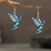 Colorful Bird Acrylic Earrings Vintage Necklace – Jewelry Gift Ideas — 11