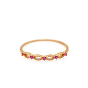 Silver Plated Natural Ruby Ring – Everyday Gifts — 5