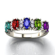 Simplified Geometric Colored Zircon Ring Female – Gifts for Her — 3