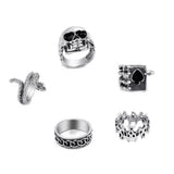 Statement Vintage Silver Spades Solitaire Knuckle Ring – Stylish Gifts — 6