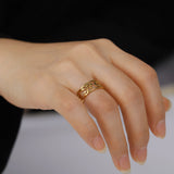 Exaggerated Personality Ring With Hollow Eyes – Everyday Gifts — 1