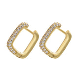 Gold And Silver Small Hoop Crystal Women's Rainbow – Stylish Gifts — 13