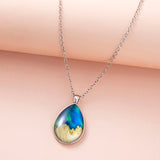 Fashion Aurora Mountains Starry Glass Necklace – Jewelry Gift Ideas — 5