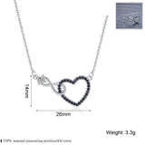Creative Hollow Heart-shaped Zircon Necklace – Jewelry Gift Ideas — 3