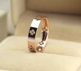 Clover Ring Women's Rose Gold Titanium Steel – Jewelry Gift Ideas — 2