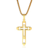 Simple Fashion Hollow Cross Titanium Steel – Stylish Gifts — 5