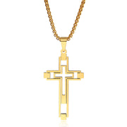 Simple Fashion Hollow Cross Titanium Steel – Stylish Gifts — 5