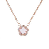 Female Pink Cherry Blossom Necklace Premium – Jewelry Gift Ideas — 8