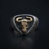 Copper Silver Color Separation Cow Ring – Gift Ideas — 2
