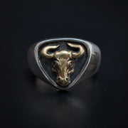 Copper Silver Color Separation Cow Ring – Gift Ideas — 2