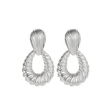 Alloy Plated Water Drop Shaped Eardrops – Useful Gifts — 4