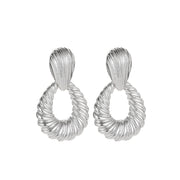 Alloy Plated Water Drop Shaped Eardrops – Useful Gifts — 4