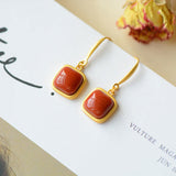 Gold Plated Sterling Silver Onyx Drop Earrings – Practical Gifts — 5