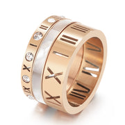 Stainless Steel Multi Ring Combination Roman Letter – Useful Gifts — 3