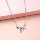 Stainless Steel Gold Silver Butterfly Letter – Jewelry Gift Ideas — 5