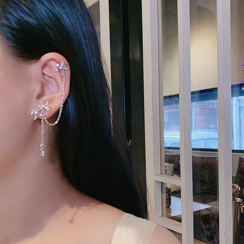 Trendy Temperament Ear Bone Clip Net Red Earrings – Gifts for Her — 1