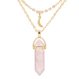 Natural Crystal Stone Pendant Hexagon Prism – Jewelry Gift Ideas — 3
