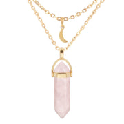 Natural Crystal Stone Pendant Hexagon Prism – Jewelry Gift Ideas — 3