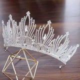 Shiny Bride Tiaras Crowns Crystal Wedding Hair – Gifts for Couples — 3