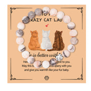 Fashion Jewelry Natural Stone Cat Bracelet Black – Jewelry Gift Ideas — 3
