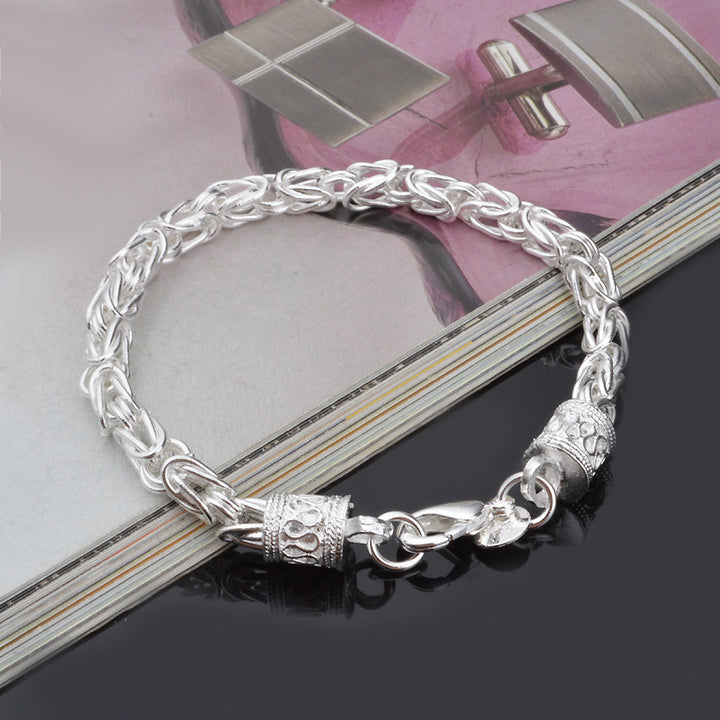 Fashion Silver Plated New Dragon Head Bracelet – Jewelry Gift Ideas — 1