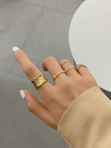 Japanese Korean Style Seven Piece Ring Set – Stylish Gifts — 4