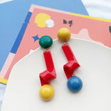 Retro Exaggerated Asymmetric Earrings – Meaningful Gifts — 3