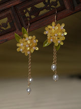 Vintage Osmanthus Antique Cheongsam Earrings – Stylish Gifts — 2