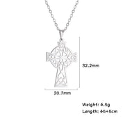 Middle Ring Cross Pendant Necklace For Men – Jewelry Gift Ideas — 6