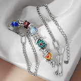 Fashion Colorful Glass Beads Thorn Necklace – Jewelry Gift Ideas — 2