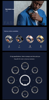 Smart Ring Blood Sugar Testing Sleep Health Monitoring – Tech Gifts — 2