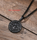Ins Style Titanium Steel Compass Pendant Necklace – Jewelry Gift Ideas — 3