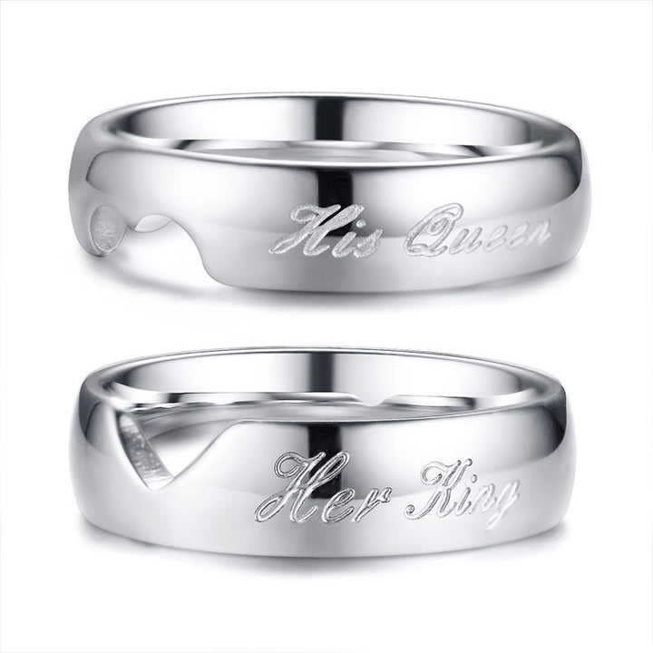 Stainless Steel Couple Ring Tourism Commemoration – Gifts for Couples — 1
